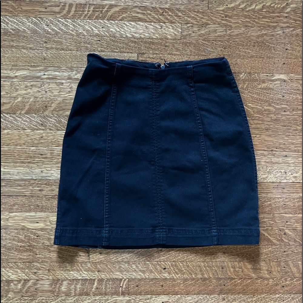 Free People Modern Femme Black Mini Skirt